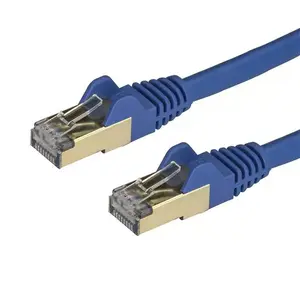 Ethernet cable StarTech 1m CAT6a U/FTP (STP) 10Gbps RJ45 100W PoE blue