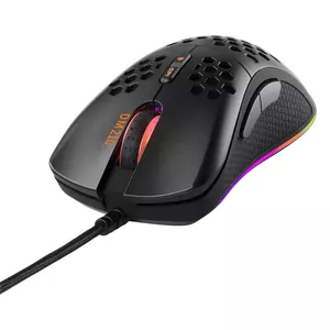 Игровая мышь Deltaco DM210 проводная ультралегкая RGB черная