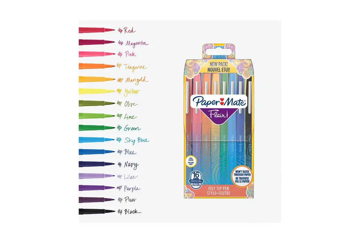 Фломастер Papermate Flair Многоцветный 16 шт. Photo 2