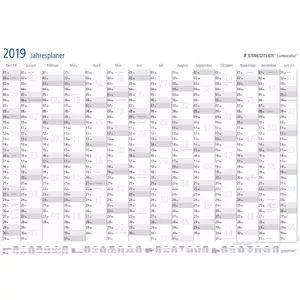 Gada plānotājs Staedtler Lumocolor 641 YP Melns Balts 2022