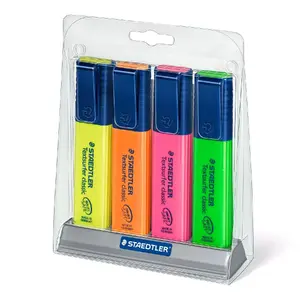 Marķieris Staedtler Textsurfer classic 364 ar slīpo galu Zaļš Oranžs Rozā Dzeltena
