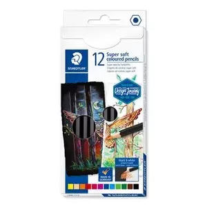 Staedtler 149C C12 krāsainais zīmulis Melns, Zils, Bordo, Brūns, Zaļš, Oranžs, Persiku, Sarkans, Dzeltens 12 pcs