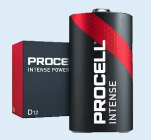 Alkaline D Battery Procell INTENSE POWER 1.5V — High Drain, Pack of 10