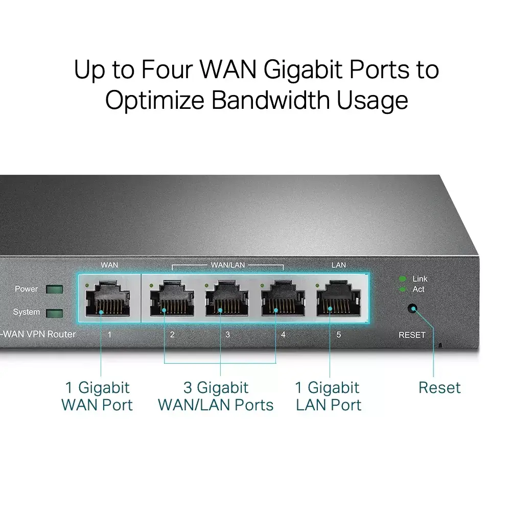 Maršrutētājs TP-Link SafeStream Gigabit Multi-WAN VPN TL-R605 Photo 5