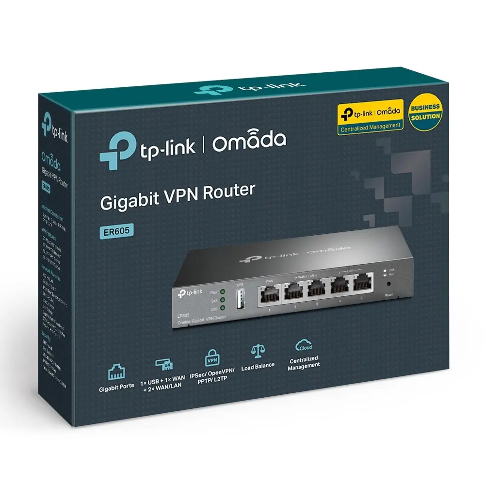 Router TP-Link SafeStream Gigabit Multi-WAN VPN TL-R605 Photo 10