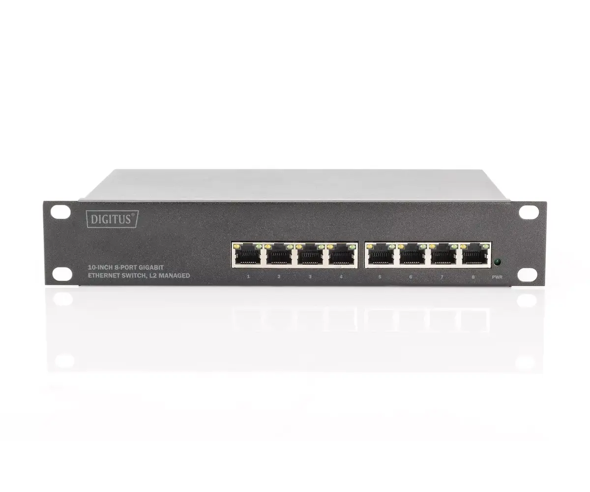 Pārvaldāms slēdzis Digitus 8 Port Gigabit Switch Photo 5