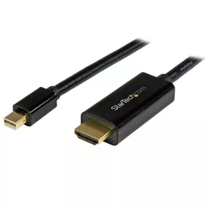 Mini DisplayPort uz HDMI kabelis StarTech 5 m — mDP (Mini DP) uz HDMI, 4K@30Hz, melns