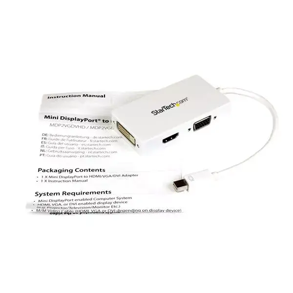 StarTech Mini DisplayPort 3‑in‑1 ceļojumu A/V adapters Photo 6