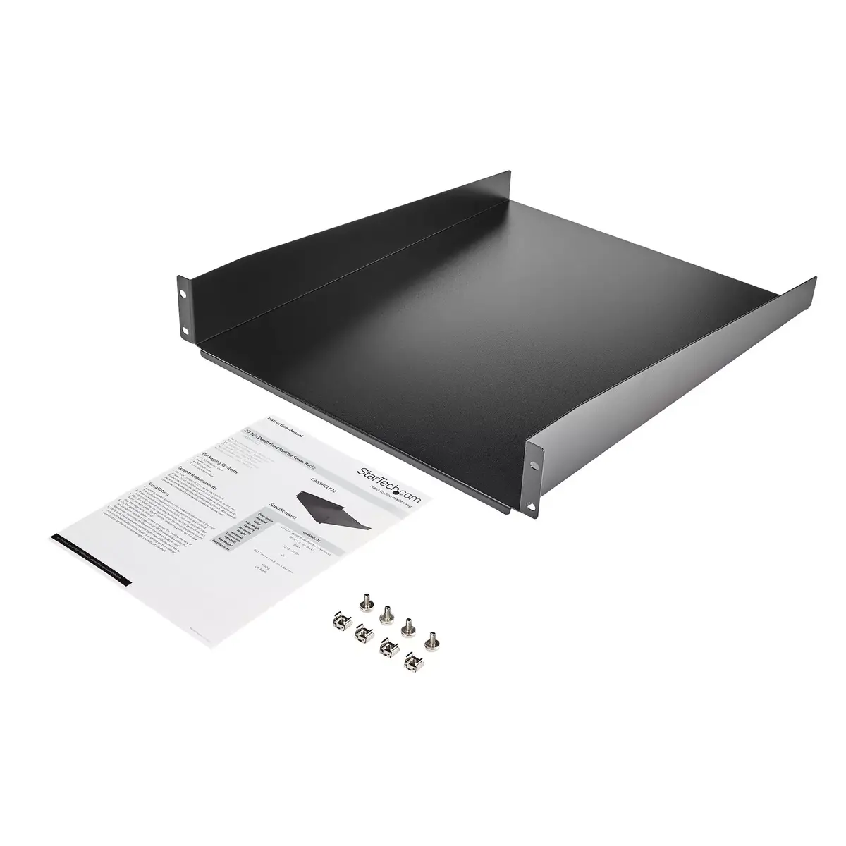 StarTech 2U universal rack shelf for 19" racks Photo 15