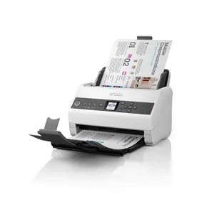 Epson DS-730N lokšņu padeves dokumentu skeneris A4 600 x 600 DPI melns un pelēks ar ADF un displeju