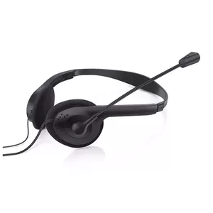 Omega FIS1020 Headphones Wired Head-band Office/Call center Black