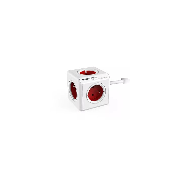 Allocacoc PowerCube Extended 1,5M RED  Photo 1