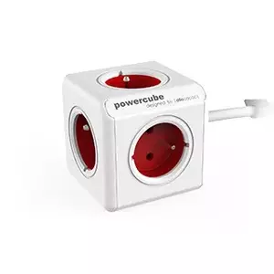 Allocacoc PowerCube power extension 1.5 m 5 AC outlet(s) Indoor Red, White