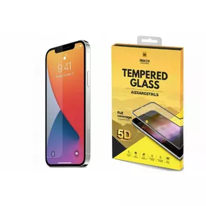 Защитное стекло Mocco MC-5D-GP для Apple iPhone 12 Pro Max — полное покрытие, чёрное