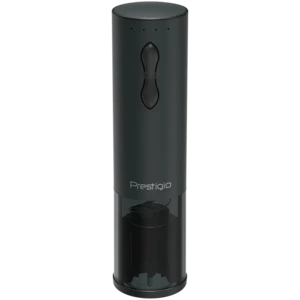 Prestigio Bolsena Electric Wine Opener with Aerator and Vacuum Preserver, Black