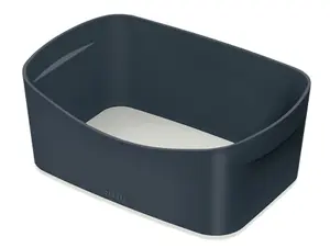 Leitz MyBox Cosy Storage Tray Rectangular Grey Plastic