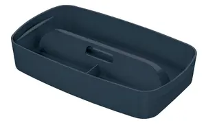 Leitz MyBox Cosy Small Organiser Tray with Handle Plastic Grey