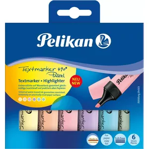 Marker Pelikan 817325 Chisel tip Blue Green Orange Pink Yellow