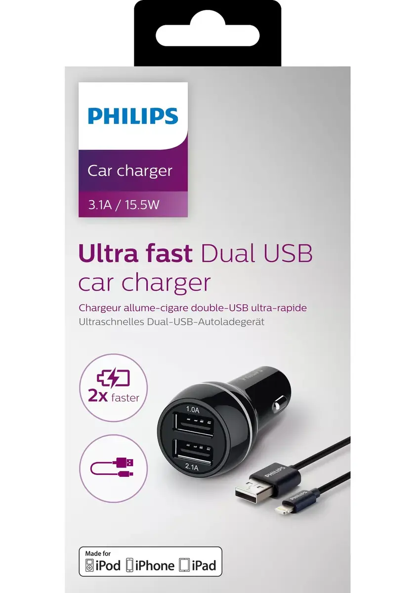 Auto lādētājs Philips DLP2357V/10 Photo 2
