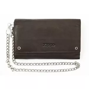 Кошелек Zippo Biker Mocha из кожи с RFID-защитой — Zippo Biker Mocha кожаный кошелек