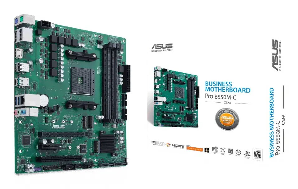 Asus PRO B550M-C/CSM Micro ATX Mātesplate
