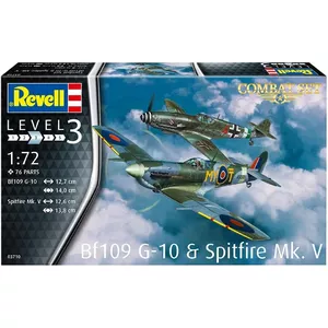 Пластиковая модель REVELL BF109G-10 и Spitfire MK.V 1:72 — 03710