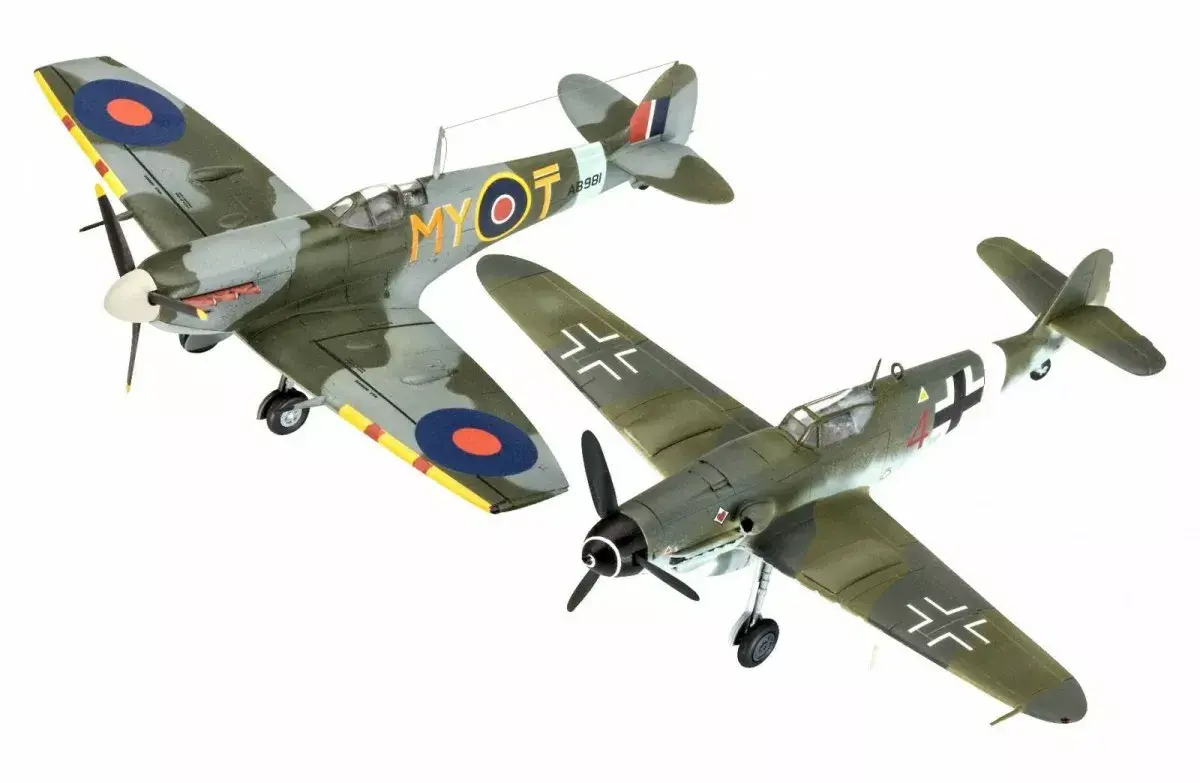 REVELL plastmasas modelis BF109G-10 & Spitfire MK.V 1:72 Photo 2