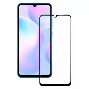 iLike Full Glue Black Frame for Xiaomi Redmi 9 2.5D — front glass frame replacement