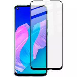 Защитное стекло iLike для Huawei P40 Lite E с полным клеевым слоем, 2.5D чёрная рамка