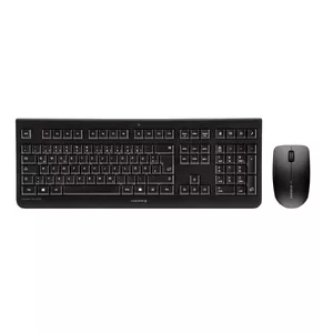 Keyboard Mouse included Universal RF Wireless AZERTY Belgian Black CHERRY DW 3000