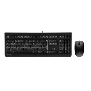 Клавиатура Мышь в комплекте CHERRY DC 2000 Универсальная USB AZERTY Белгийская Черная