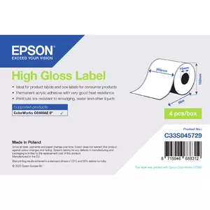Epson C33S045729 printera etiķete Balts