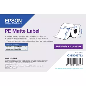 Pašlīmējoša printera etiķete Epson C33S045732