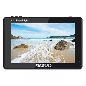 Feelworld LUT7 kameras monitors 17,8 cm (7") Melns 1920 x 1200 pikseļi LED fona apgaismojums Skārienjūtīgais ekrāns