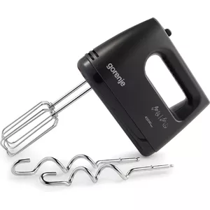Hand mixer Gorenje M460CBK — 450 W, stainless steel beaters, plastic housing, black