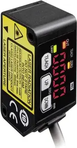 Laser distance sensor Panasonic HG-C1100-P, measurement range 100 mm, 24 V DC