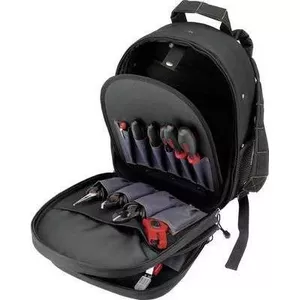 Tool backpack cimco 170420 with 14 tools — compact portable organizer for hand tools