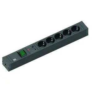 Удлинитель Bachmann 420.0022 2м 5 AC розеток черный