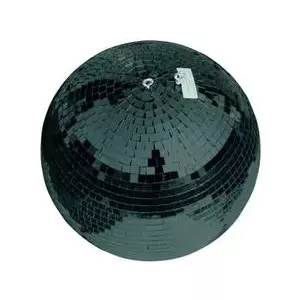 Disko bumba EUROLITE 30 cm melna – modelis 50120058, spoguļota sfēra skatuves un ballīšu apgaismojumam