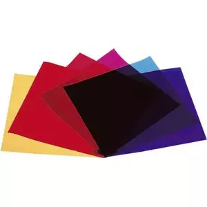 Color filter sheet set EUROLITE 9410050A — red, blue, green, yellow, purple