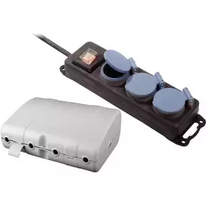 Distribution box Basetech 6-way Grey — Basetech 6-way distribution enclosure, grey