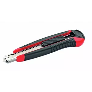 Utility Knife Cimco 120081 Black Red Folding Blade Knife