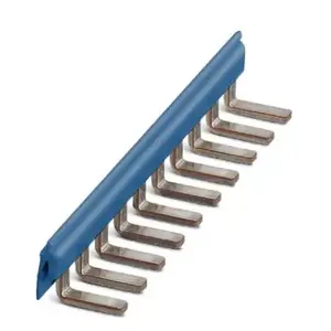 Phoenix Contact 2715940 Plug-in Bridge, 80-Position, Blue
