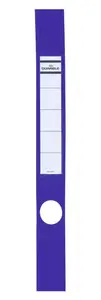 Durable Ordofix Self-Adhesive Spine Labels, Rectangle, Blue, 10 Pieces