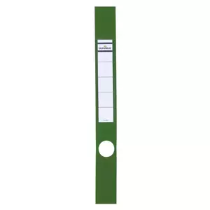 Durable Ordofix Self-Adhesive Lever Arch File Spine Labels, Rectangle, Green, 10 Pieces