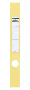 Durable Ordofix Self-Adhesive Spine Labels, Rectangle, Yellow, 10 Pieces