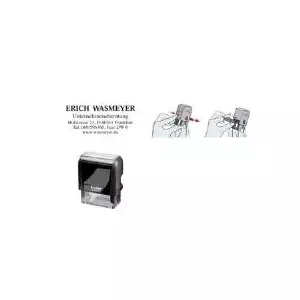 Self-inking stamp Trodat Printy 4.0 4912 — black ink, compact office stamp