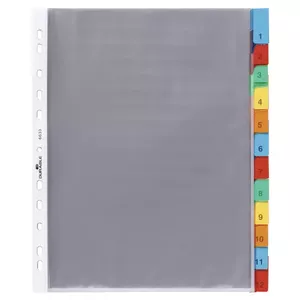 Durable 663319 A4 Index Divider with 12 Colored Tabs