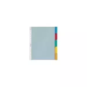 Durable 663219 A4 Index Dividers with Colored Tabs, 10-Part Set