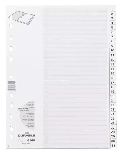 Numeric tab index Durable 616002 Photo 2